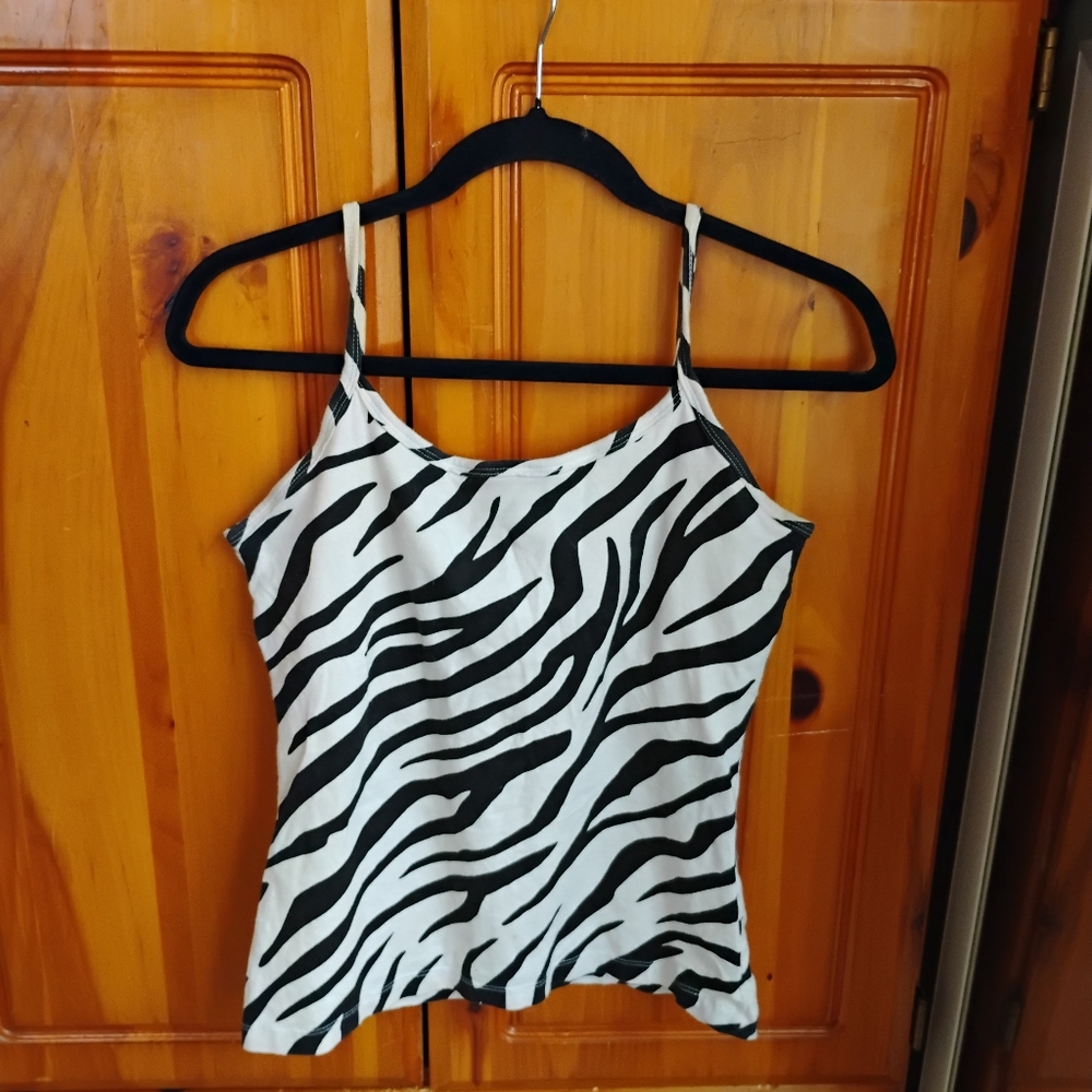 Zebra Print Tank Top